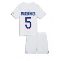 Paris Saint-Germain Marquinhos #5 Fotballklær Tredjedraktsett Barn 2022-23 Kortermet (+ korte bukser)